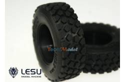 Pair of Wide TT Tires with Foams LESU S-1214