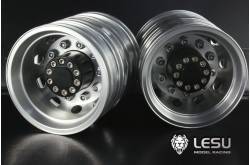 Pair of aluminium rear wheels