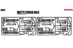 2 Grappes d'essieu Tamiya pour remorque, teinte matte TAMIYA 56525