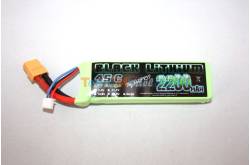 Lipo Battery Black Lithium 2200mAh 35C 2S 7.4v