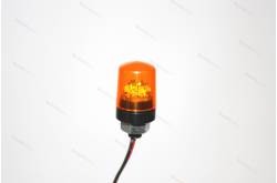 1 Orange beacon Ø12mm flat cap and threaded base