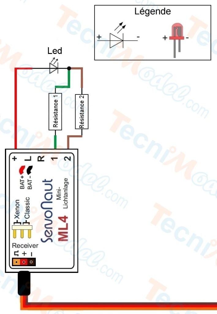 Câblage 1 led pour 2 fonctions_1