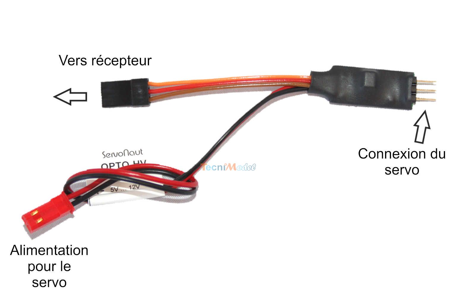 Alimenter un servo en 7.2v