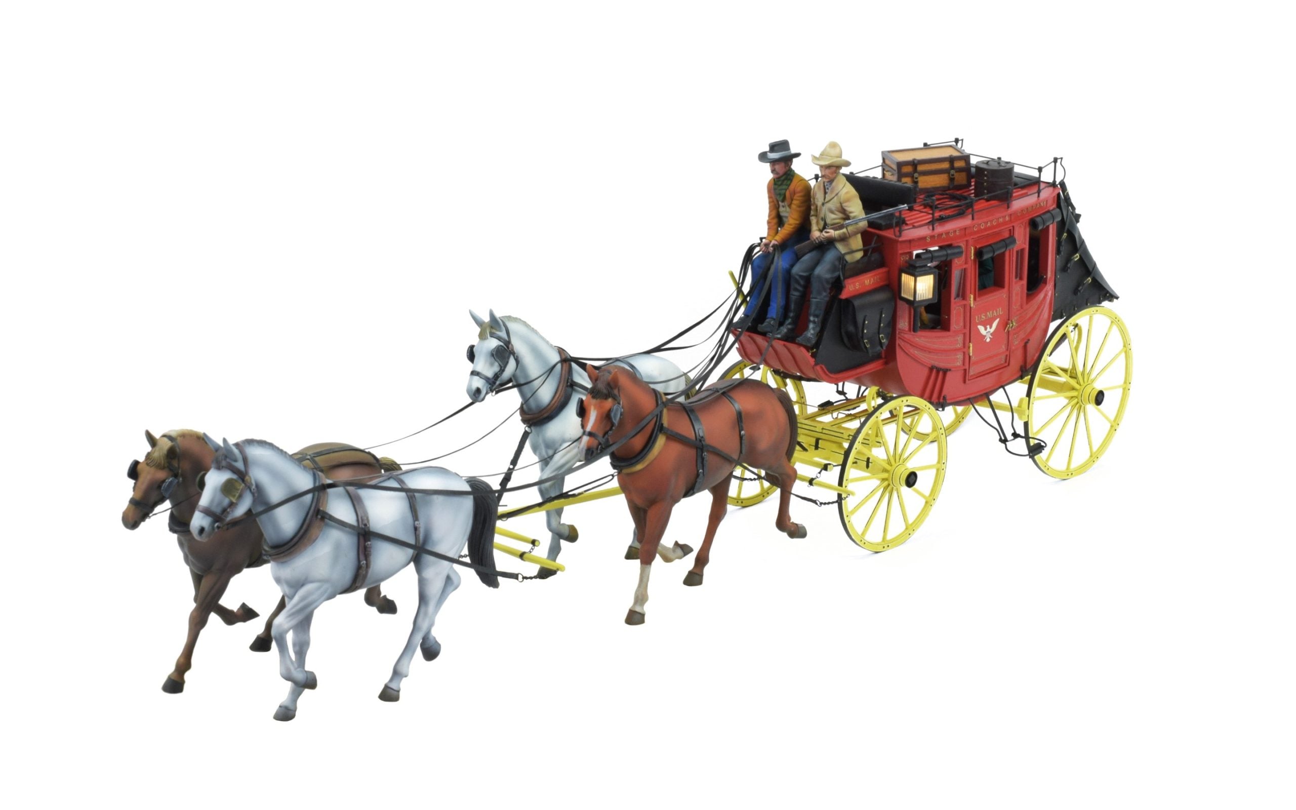 Voyagez dans la Légende du Far West : La Diligence US au 1/12 par Artesanía Latina