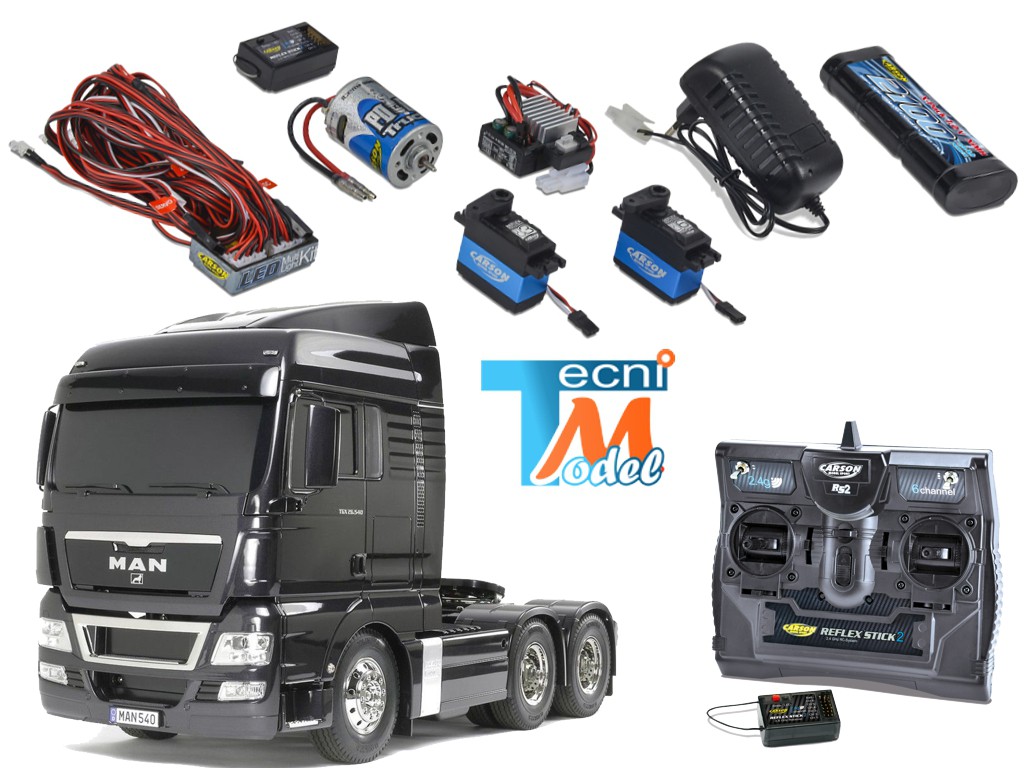 Man remote sales control truck